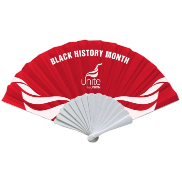 Black History Month Handheld Fabric Fan