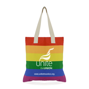 Rainbow Cotton Shopper (Personalised)