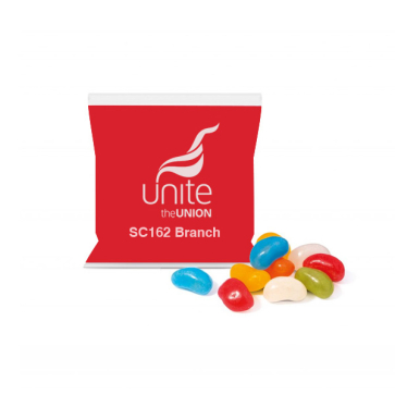 Flow Bag Sweets - Jolly Beans 25g (Personalised)
