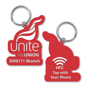 PVC Double Sided NFC Keyring