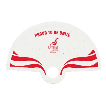 Seeded Paper Hand Fan