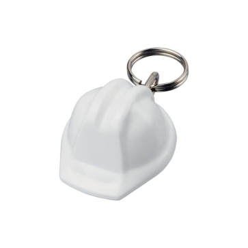 Hard Hat Shaped Recycled Keychain