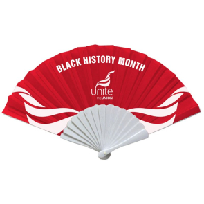 Black History Month Handheld Fabric Fan