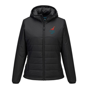 Ladies Hooded Insulated Baffle Jacket