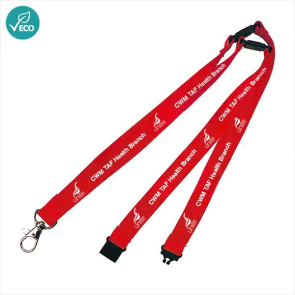 20mm RPET Lanyard with 3 Safety Breaks (Personalised)