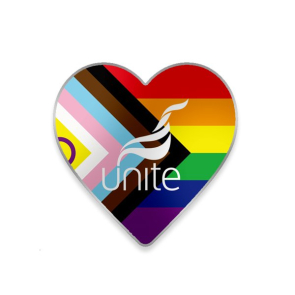 LGBT Metal Heart Badge