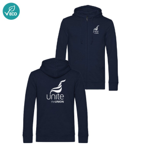 Organic Navy Zip Hoodie