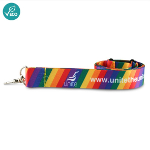 RPET LGBT Rainbow 20mm Lanyard