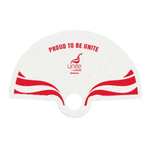 Seeded Paper Hand Fan